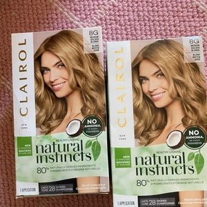 Clairol golden blond box hair dye